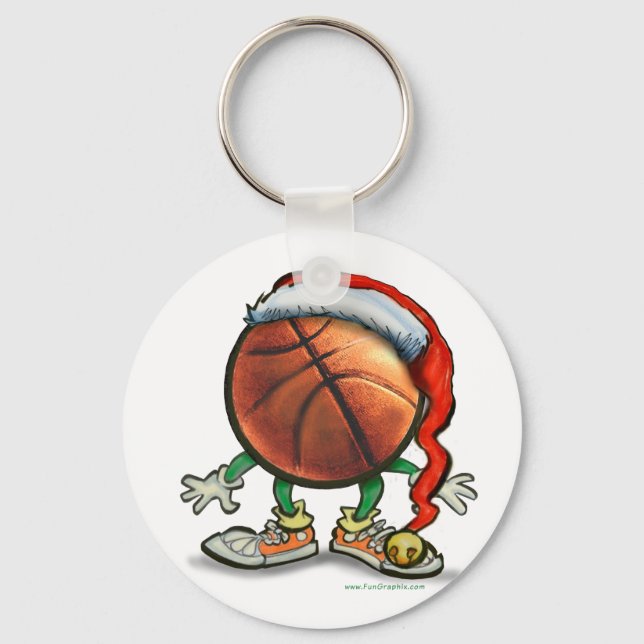 Basketball Christmas Keychain (Front)