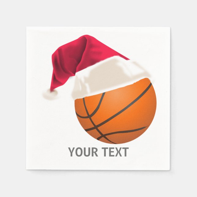 basketball christmas napkin (Front)