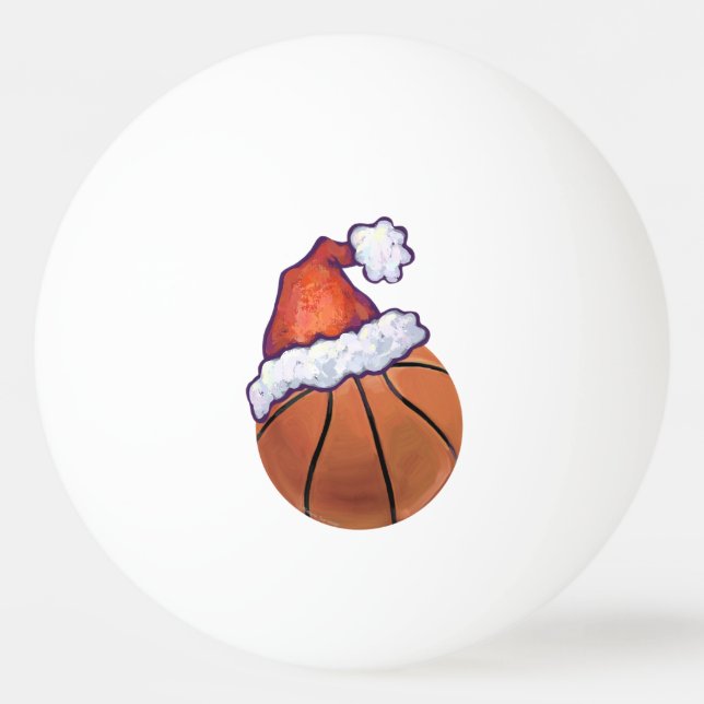Basketball Christmas Ping Pong Ball (Back)