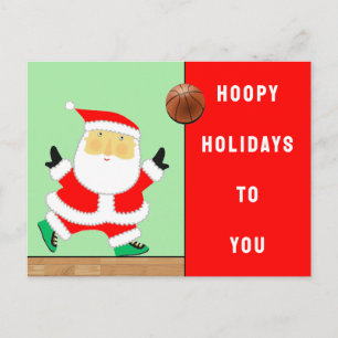 Basketball Christmas Postcards