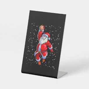 Basketball Christmas Shirt Men Boys Basketball San Pedestal Sign