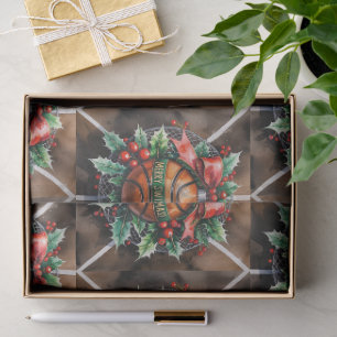 Basketball Christmas themed Tissue Paper