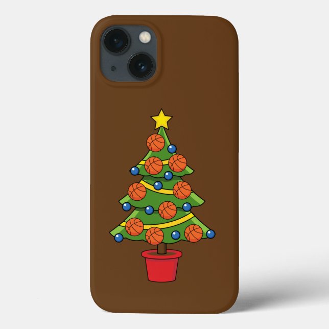 Basketball Christmas Tree Case-Mate iPhone Case (Back)