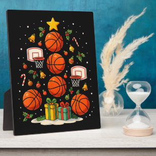 Basketball Christmas Tree Holiday Xmas Sports Plaque
