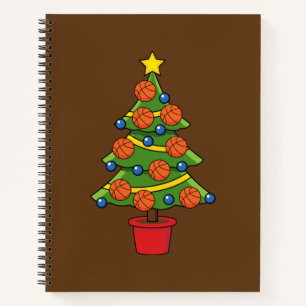 Basketball Christmas Tree Notebook
