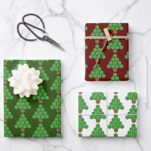Basketball Christmas Tree  Wrapping Paper Sheet