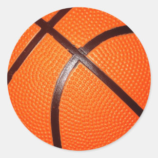Basketball Classic Round Sticker