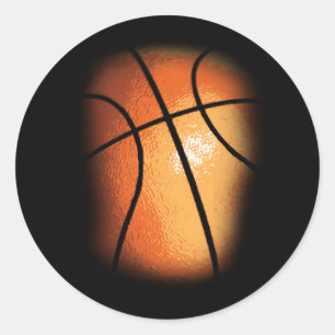 Basketball Classic Round Sticker