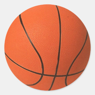 BasketBall Classic Round Sticker