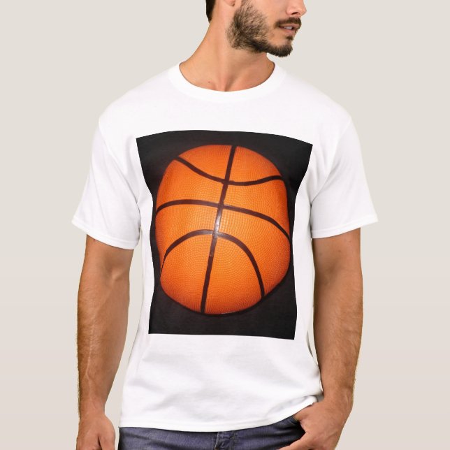 Basketball Close-Up Texture Skin T-Shirt (Front)