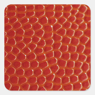 Basketball Close-up Texture Square Sticker