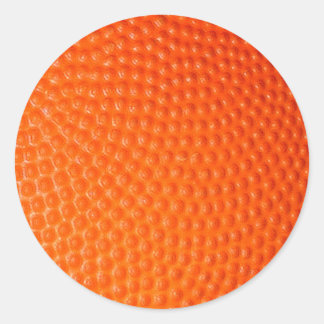 Basketball Closeup Skin Classic Round Sticker