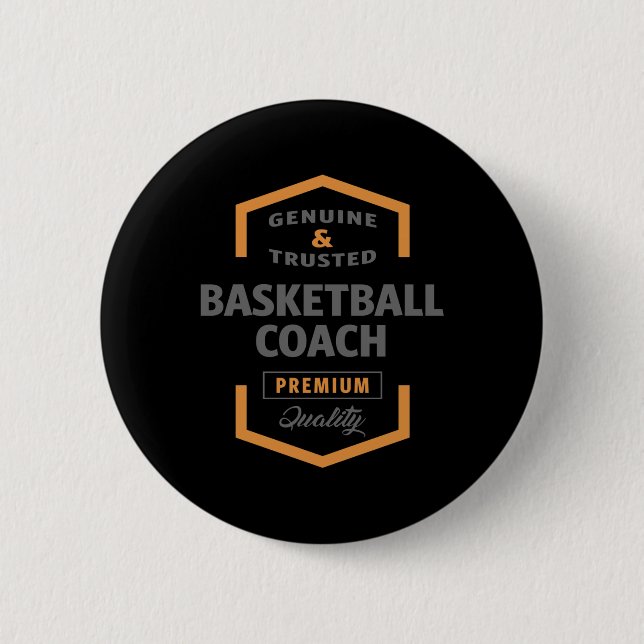 Basketball Coach  2 Inch Round Button (Front)