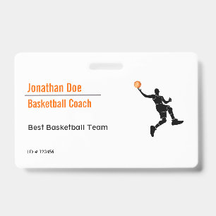 Basketball Coach Badge