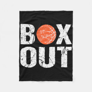 Basketball Coach Box Out Saying Novelty Gift Fleece Blanket