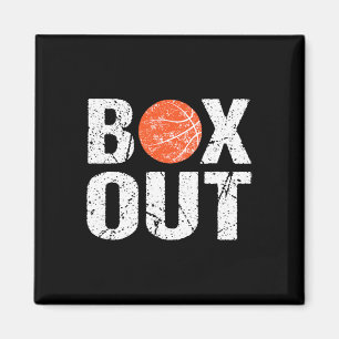Basketball Coach Box Out Saying Novelty Gift Magnet