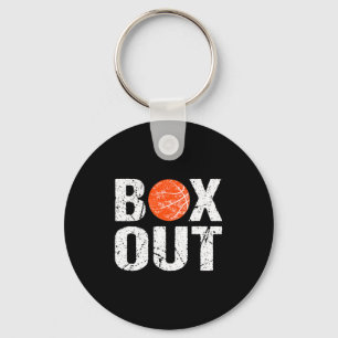 Basketball Coach Box Out Saying Novelty Gift T Shi Keychain