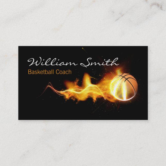 Basketball Coach Business Card (Front)