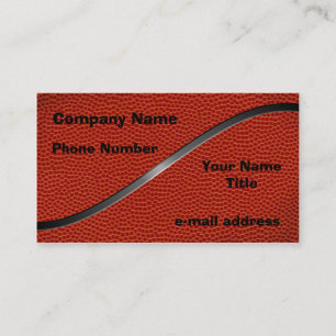 Basketball Coach Business Card
