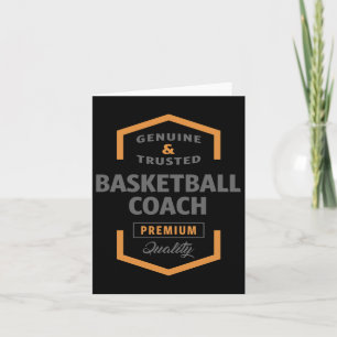 Basketball Coach  Card