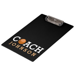 Basketball Coach Custom Name Clipboard