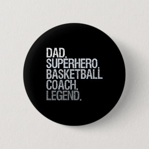Basketball coach dad 1 2 inch round button