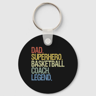 Basketball coach dad  keychain