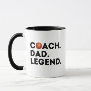 Basketball Coach Dad Legend Mug