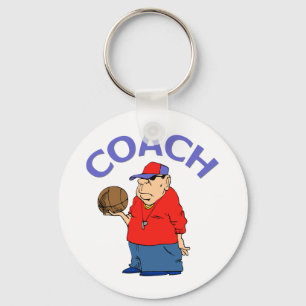 Basketball Coach Design Keychain