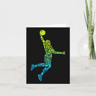 Basketball Coach Dunking Kids Men Boys Basketball  Card