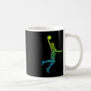 Basketball Coach Dunking Kids Men Boys Basketball Coffee Mug