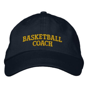 Basketball coach embroidered cap