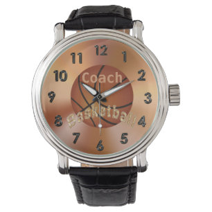 Basketball Coach Gift Ideas Men PERSONALIZED Watch