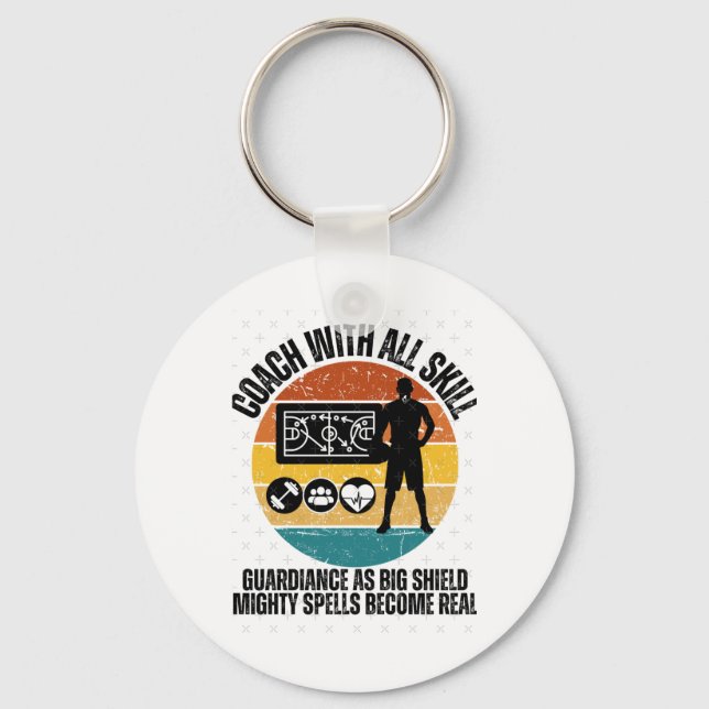 Basketball Coach  Keychain (Front)