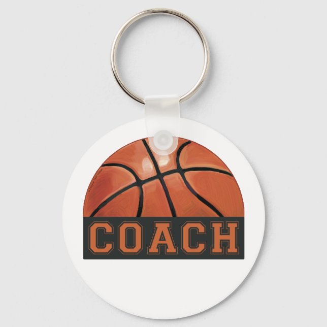 Basketball Coach Keychain (Front)