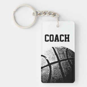 Basketball coach keychain
