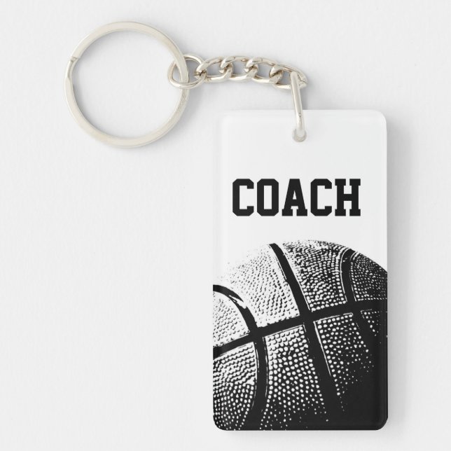 Basketball coach keychain (Front)