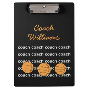 Basketball Coach Personalized Clipboard