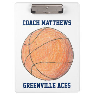 Basketball Coach Personalized Clipboard