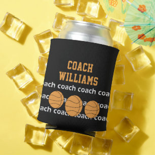 Basketball Coach Personalized Name Can Cooler