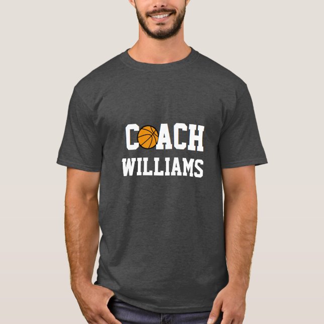 Basketball Coach - Personalized T-Shirt (Front)