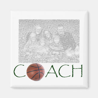 BASKETBALL Coach Photo magnet. Magnet