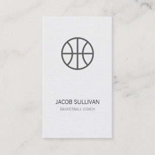 Basketball Coach Scout Professional Sports Busines Business Card