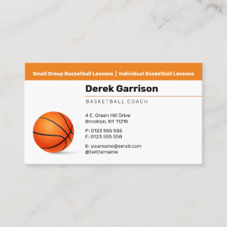 Basketball Coach | Sport Trainer Business Card