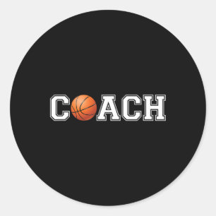 Basketball Coach  Sports Coaching Staff Head Coach Classic Round Sticker