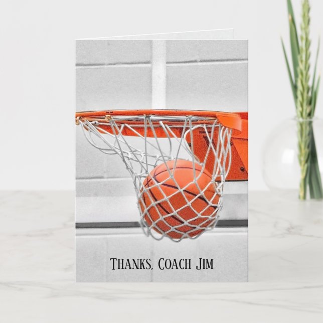 Basketball Coach Thank You (Front)