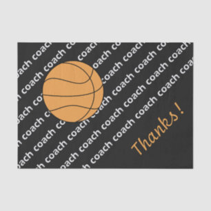 Basketball Coach Thanks Tissue Paper