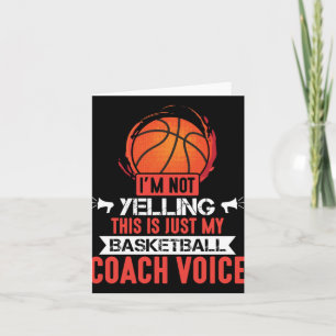 Basketball Coach Voice Card