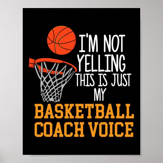 Basketball Coach Voice  Poster (Front)