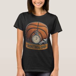 Basketball Coach Whistle Stopwatch  T-Shirt